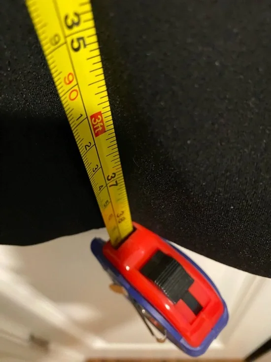 Calvin Klein Black Long-Sleeve Shift Dress with Bell Cuffs Perfect LBD - Picture 4 of 6